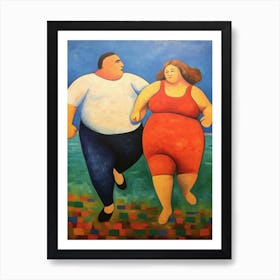 Body Positivity I Do Like To Be Beside The Seaside 4 Art Print