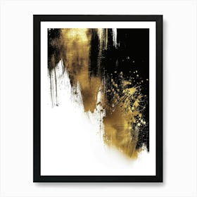 Gold And Black Canvas Print 75 Poster