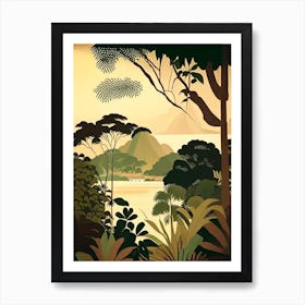 Palawan Philippines Rousseau Inspired Tropical Destination Art Print