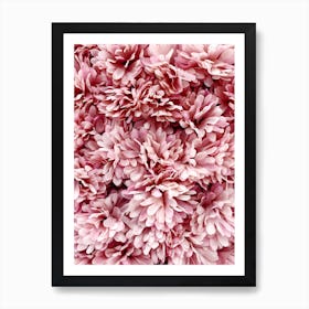 Pink Flowers Bouquete Art Print