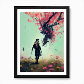 Man With A Sword Art Print