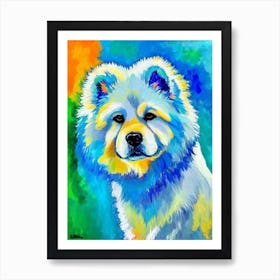 Chow Chow 2 Fauvist Style Dog Art Print