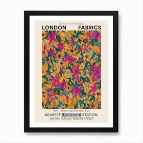 Poster Aster Amaze London Fabrics Floral Pattern 3 Art Print
