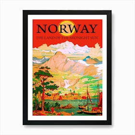 Norway, The Land Of Midnight Sun Art Print