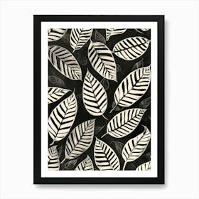 Leaf Painting 1 Art Print