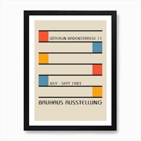 Bauhaus Ausstellung 3 Art Print