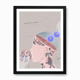 Surreal bubblegum pink Art Print