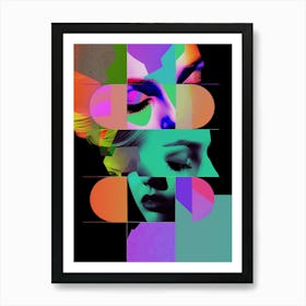 Fashion, abstract, "Lost In All Directions" Art Print