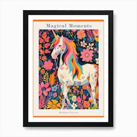 Colourful Unicorn Fauvism Inspired 1 Poster Art Print