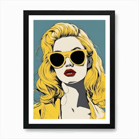 Woman Pop Art Art Print