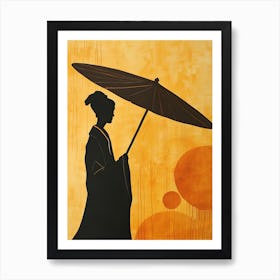 Geisha, Minimalism Art Print