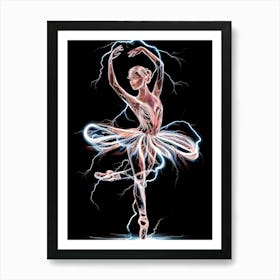 Lightning Ballerina Art Print