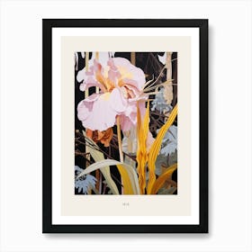 Flower Illustration Iris 2 Poster Art Print