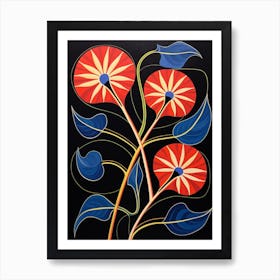 Morning Glory 4 Hilma Af Klint Inspired Flower Illustration Art Print