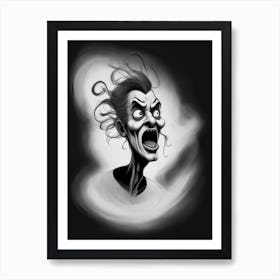 Screaming Ghost (1) Art Print