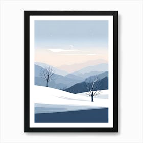 Winter Landscape With Trees Art Print