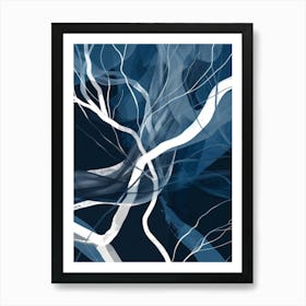 'Blue Tree' 1 Art Print