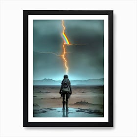 Lightning In The Sky Art Print