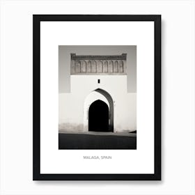 Poster Of Marrakech, Morocco, Photography In Black And White 4 Art Print