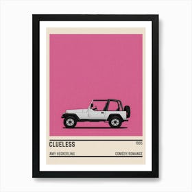 Clueless Movie Car Art Print