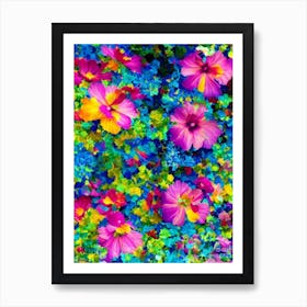 Euphyllia Vibrant Painting Art Print