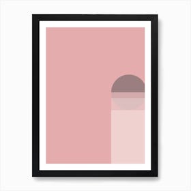 Translucent Block And Circle Stack Art Print