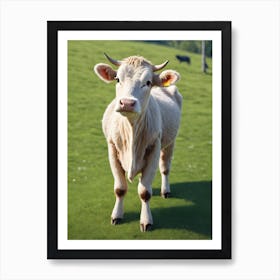 Cow In The Field 1 Art Print