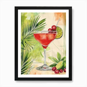 Art Deco Inspired Cosmopolitan Art Print