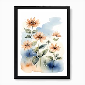 Flowers Watercolor Painting (19) Art Print