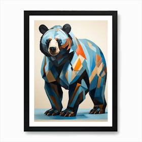 Geometric Bear 1 Art Print