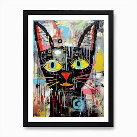 Cat Neo-expressionism Art Print