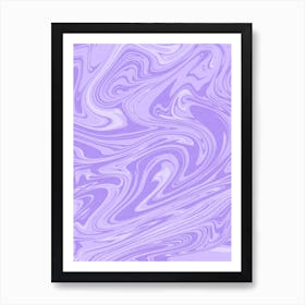 Liquid Luck Purple Art Print