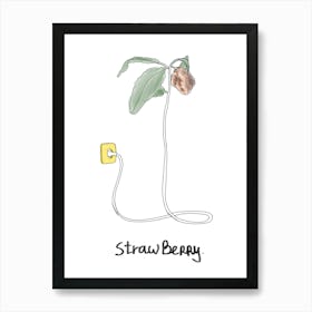 Straw Berry Art Print
