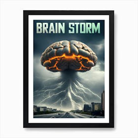 Brain Storm Art Print