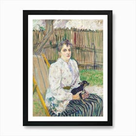 Lady With A Dog (1891) 1, Henri de Toulouse-Lautrec Art Print