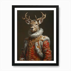 Renaissance Buck Deer Portrait Art Print