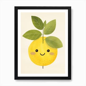 Friendly Kids Lemon 1 Art Print