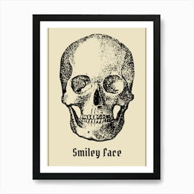 Humorous Skull Smile Art Print