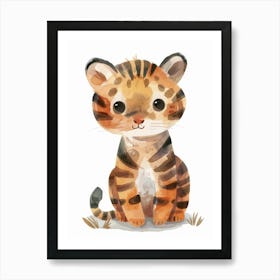 Charming Nursery Kids Animals Tiger 1 Art Print