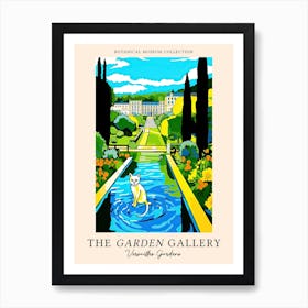 The Garden Gallery, Versailles Gardens France, Cats Pop Art Style 4  Art Print