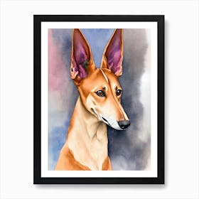 Pharaoh Hound 3 Watercolour Dog Art Print