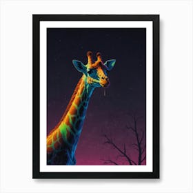 Giraffe Canvas Print 6 Art Print