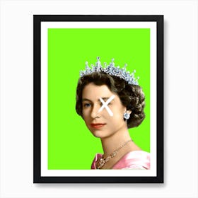 Punk Queen Elizabeth Art Print