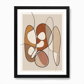 Abstract Line Art 1 Art Print