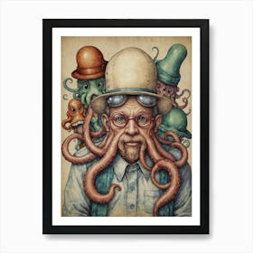 Octopus Man Art Print