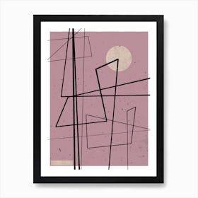 Angular Lines No 13 Art Print