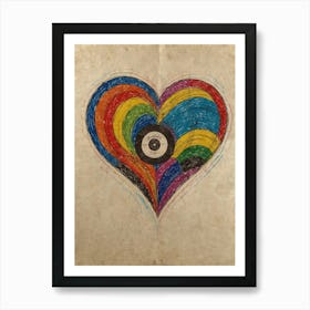 Heart Of Gold 7 Art Print