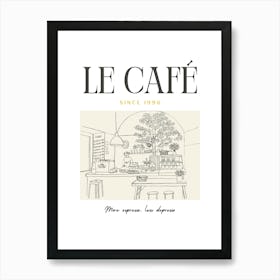 Le Cafe Art Print