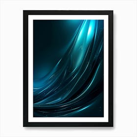 Abstract Blue Background 3 Art Print