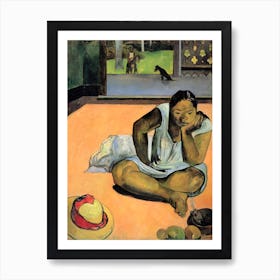 Brooding Woman (1891), Paul Gauguin Art Print